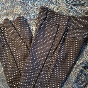 New York & Co, black polka-dot Capri size Medium